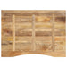 Blat birou cu decupaj curbat 100x80x2,5cm lemn masiv mango brut - WALTI WALTI