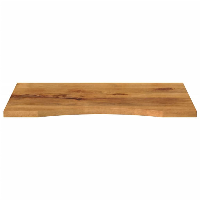 Blat birou cu decupaj curbat 80x50x2,5 cm lemn masiv mango brut - WALTI WALTI