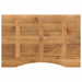 Blat birou cu decupaj curbat 80x50x2,5 cm lemn masiv mango brut - WALTI WALTI