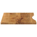 Blat birou cu decupaj curbat 100x50x2,5cm lemn masiv mango brut - WALTI WALTI