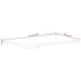 Blat birou cu decupaj curbat 110x50x2,5cm lemn masiv mango brut - WALTI WALTI