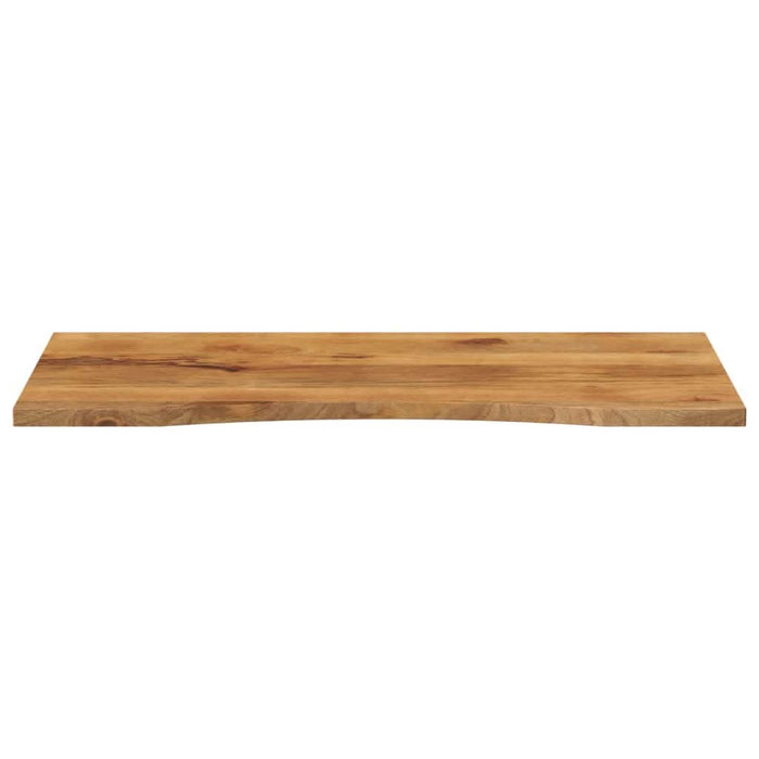 Blat birou cu decupaj curbat 140x50x2,5cm lemn masiv mango brut - WALTI WALTI
