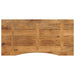 Blat birou cu decupaj curbat 140x50x2,5cm lemn masiv mango brut - WALTI WALTI