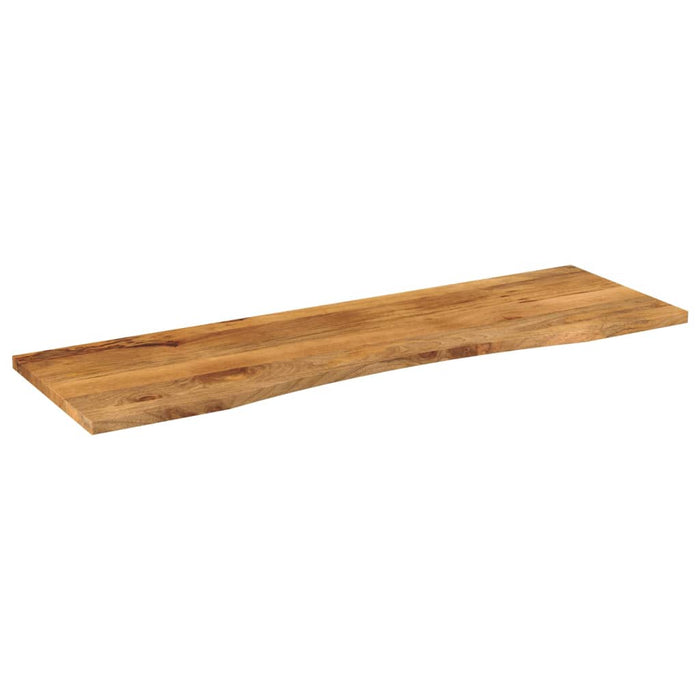 Blat birou cu decupaj curbat 160x50x2,5cm lemn masiv mango brut - WALTI WALTI