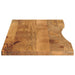 Blat birou cu decupaj curbat 160x50x2,5cm lemn masiv mango brut - WALTI WALTI
