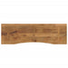 Blat birou cu decupaj curbat 160x50x2,5cm lemn masiv mango brut - WALTI WALTI