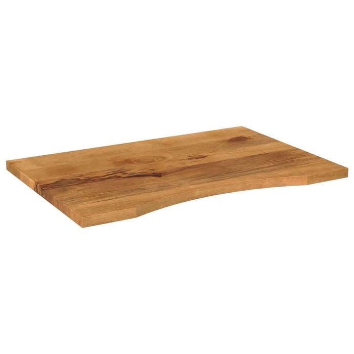 Blat birou cu decupaj curbat 80x60x2,5 cm lemn masiv mango brut - WALTI WALTI