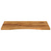 Blat birou cu decupaj curbat 80x60x2,5 cm lemn masiv mango brut - WALTI WALTI