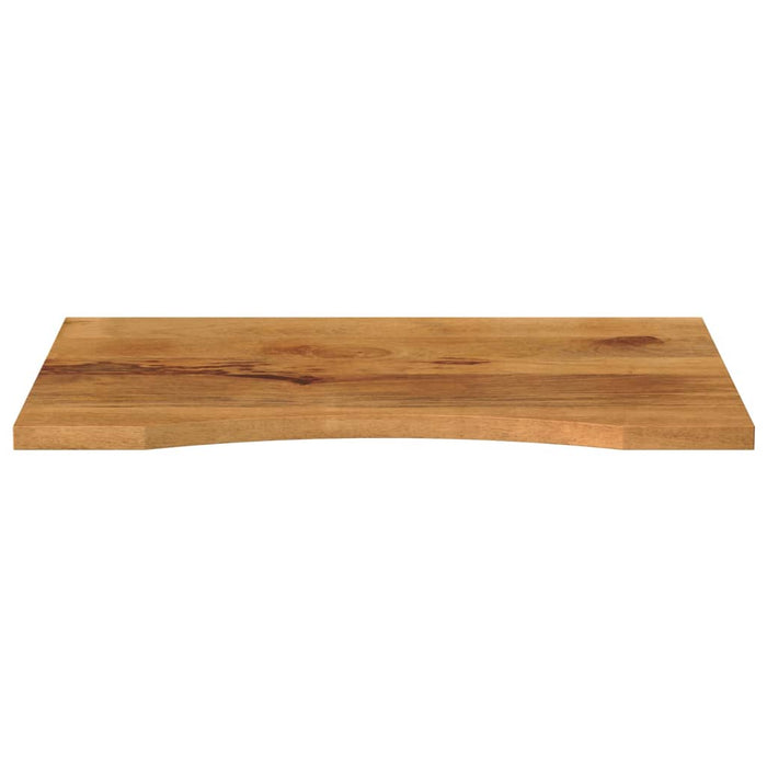 Blat birou cu decupaj curbat 90x60x2,5 cm lemn masiv mango brut - WALTI WALTI