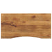 Blat birou cu decupaj curbat 140x60x2,5cm lemn masiv mango brut - WALTI WALTI