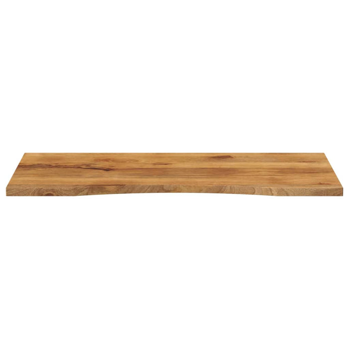 Blat birou cu decupaj curbat 140x60x2,5cm lemn masiv mango brut - WALTI WALTI