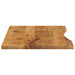 Blat birou cu decupaj curbat 140x60x2,5cm lemn masiv mango brut - WALTI WALTI