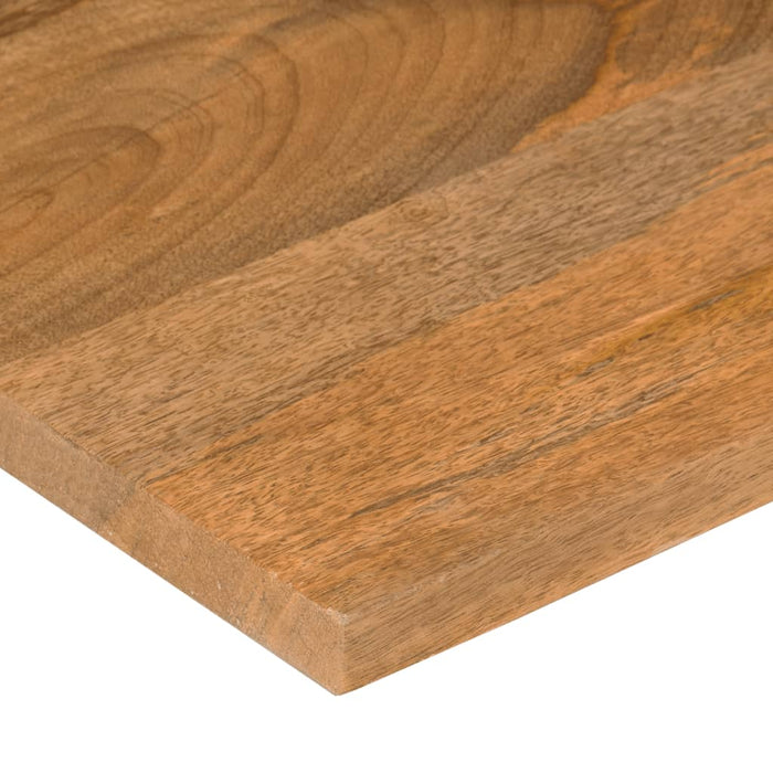 Blat birou cu decupaj curbat 140x60x2,5cm lemn masiv mango brut - WALTI WALTI