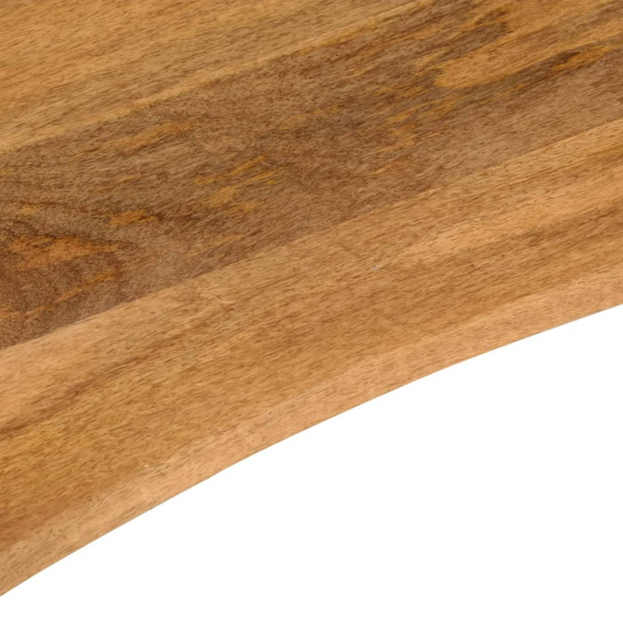 Blat birou cu decupaj curbat 140x60x2,5cm lemn masiv mango brut - WALTI WALTI