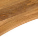 Blat birou cu decupaj curbat 140x60x2,5cm lemn masiv mango brut - WALTI WALTI