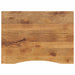 Blat birou cu decupaj curbat 100x80x2,5cm lemn masiv mango brut - WALTI WALTI