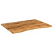 Blat birou cu decupaj curbat 100x80x2,5cm lemn masiv mango brut - WALTI WALTI