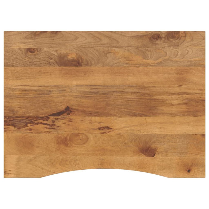 Blat birou cu decupaj curbat 110x80x2,5cm lemn masiv mango brut - WALTI WALTI