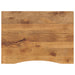 Blat birou cu decupaj curbat 110x80x2,5cm lemn masiv mango brut - WALTI WALTI