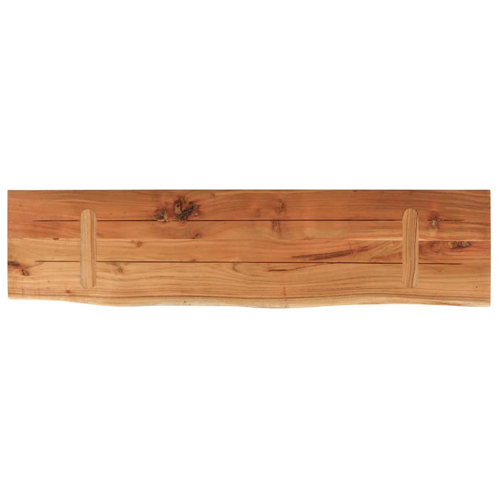 Raft perete 80x20x2,5 cm dreptunghiular lemn acacia margine vie - WALTI WALTI