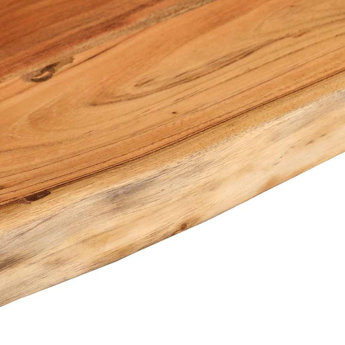 Raft perete 80x20x2,5 cm dreptunghiular lemn acacia margine vie - WALTI WALTI