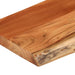 Raft perete 80x20x2,5 cm dreptunghiular lemn acacia margine vie - WALTI WALTI