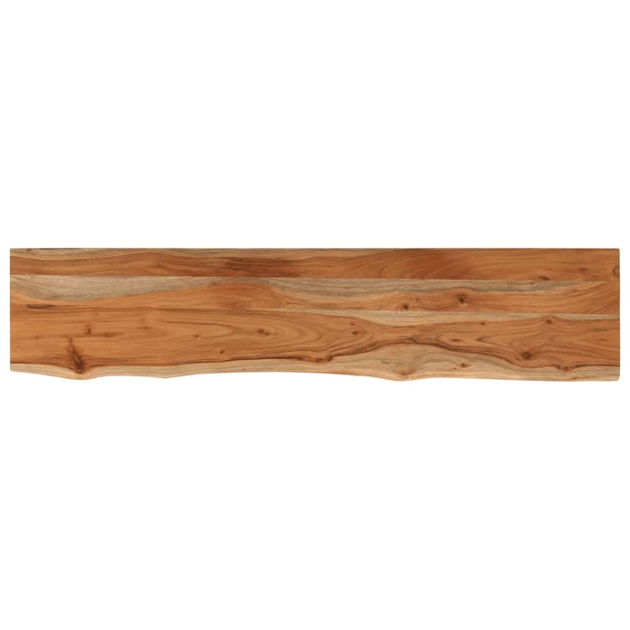 Raft perete 120x20x2,5cm dreptunghiular lemn acacia margine vie - WALTI WALTI