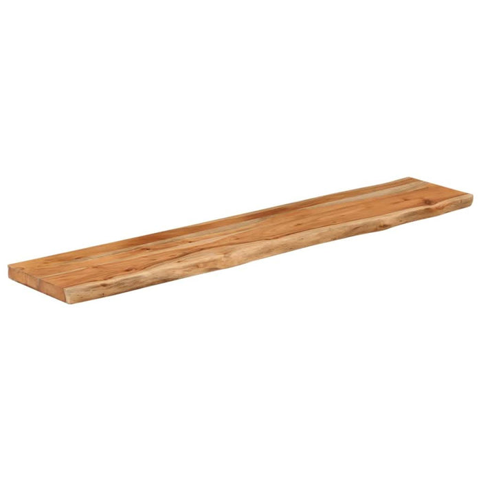 Raft perete 120x20x2,5cm dreptunghiular lemn acacia margine vie - WALTI WALTI