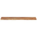 Raft perete 120x20x2,5cm dreptunghiular lemn acacia margine vie - WALTI WALTI