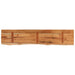 Raft perete 120x20x2,5cm dreptunghiular lemn acacia margine vie - WALTI WALTI