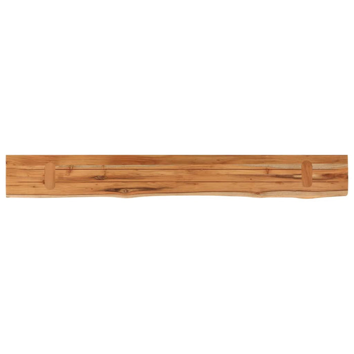 Raft perete 140x20x2,5cm dreptunghiular lemn acacia margine vie - WALTI WALTI