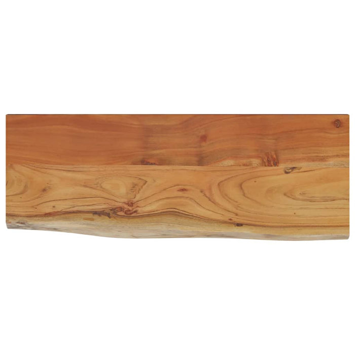 Raft perete 70x30x2,5 cm dreptunghiular lemn acacia margine vie - WALTI WALTI