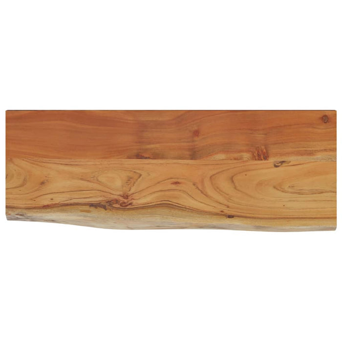 Raft perete 80x30x2,5 cm dreptunghiular lemn acacia margine vie - WALTI WALTI