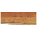 Raft perete 80x30x2,5 cm dreptunghiular lemn acacia margine vie - WALTI WALTI