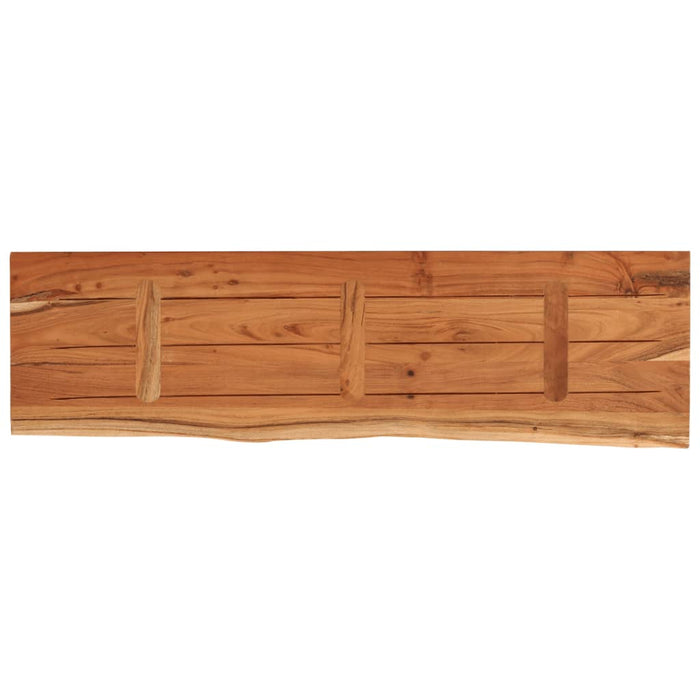 Raft perete 110x30x2,5cm dreptunghiular lemn acacia margine vie - WALTI WALTI