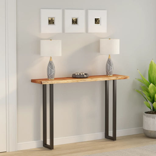 Blat masă 140x30x2,5 cm dreptunghiular lemn acacia margine vie - WALTI WALTI