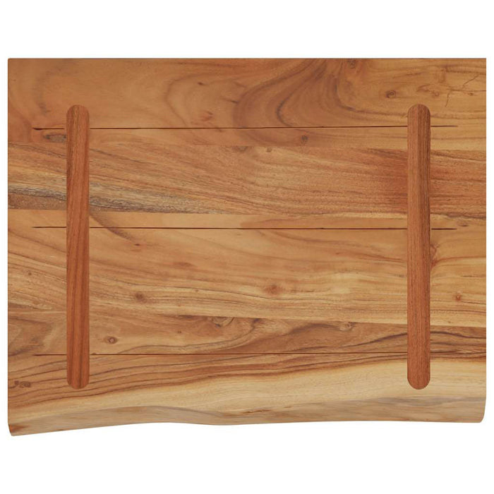 Raft perete 50x40x2,5 cm dreptunghiular lemn acacia margine vie - WALTI WALTI