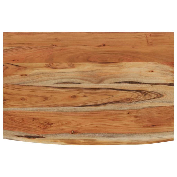 Raft perete 70x40x2,5 cm dreptunghiular lemn acacia margine vie - WALTI WALTI