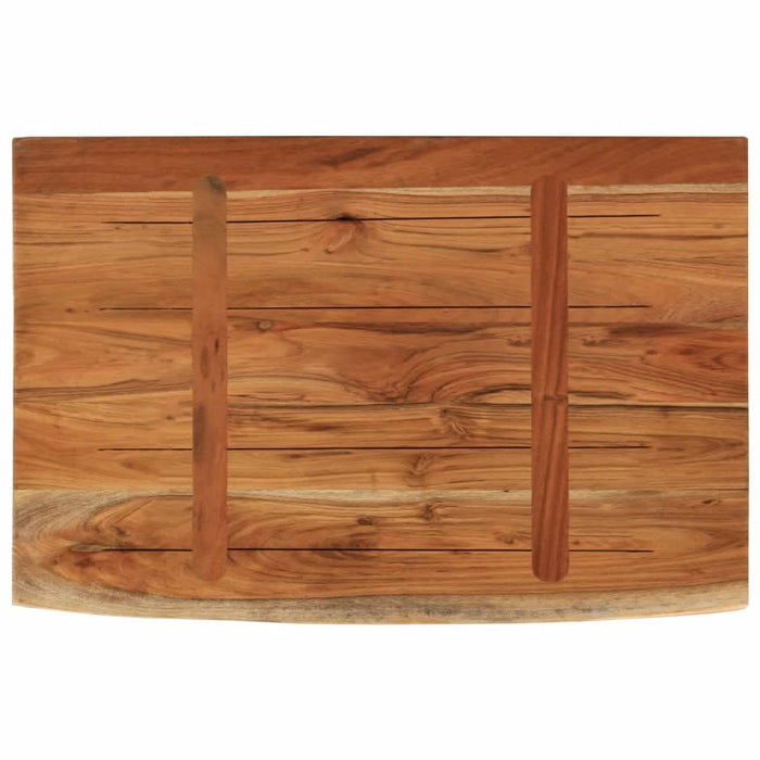 Raft perete 70x40x2,5 cm dreptunghiular lemn acacia margine vie - WALTI WALTI