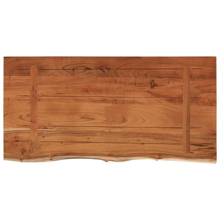 Blat masă 80x40x2,5 cm dreptunghiular lemn acacia margine vie - WALTI WALTI