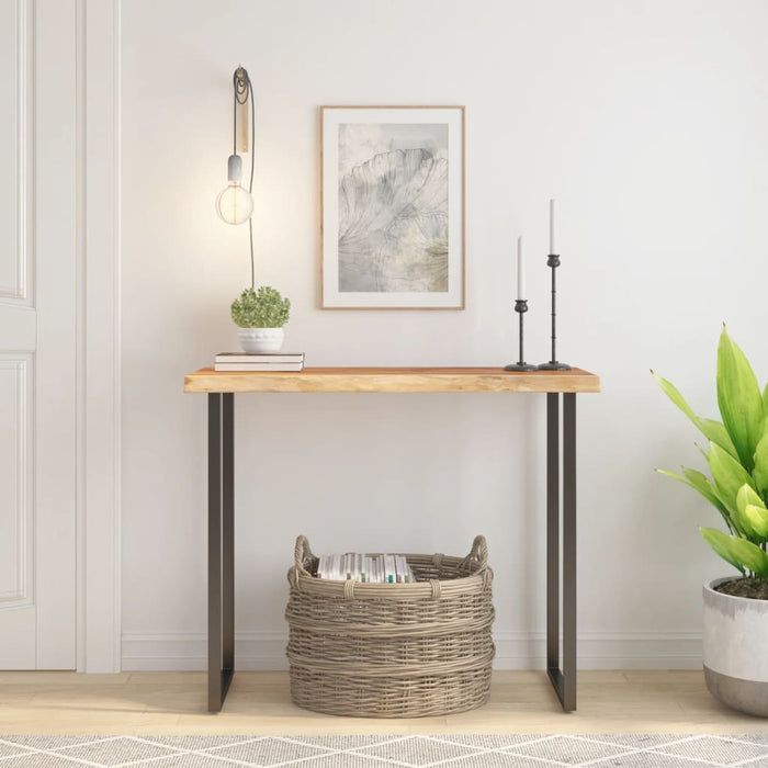 Blat masă 80x40x2,5 cm dreptunghiular lemn acacia margine vie - WALTI WALTI