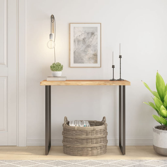 Blat masă 90x40x2,5 cm dreptunghiular lemn acacia margine vie - WALTI WALTI