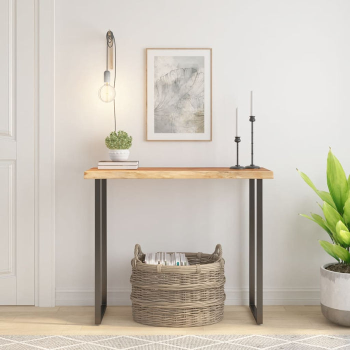 Blat masă 100x40x2,5 cm dreptunghiular lemn acacia margine vie - WALTI WALTI
