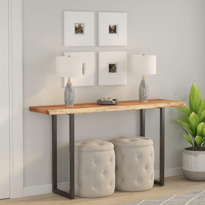Blat masă 120x40x2,5 cm dreptunghiular lemn acacia margine vie - WALTI WALTI