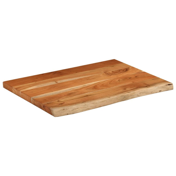 Blat de baie, 80x60x2,5 cm, dreptunghiular, lemn masiv acacia - WALTI WALTI
