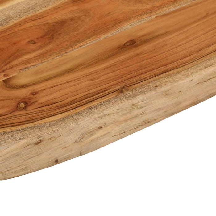 Blat de baie, 80x60x2,5 cm, dreptunghiular, lemn masiv acacia - WALTI WALTI