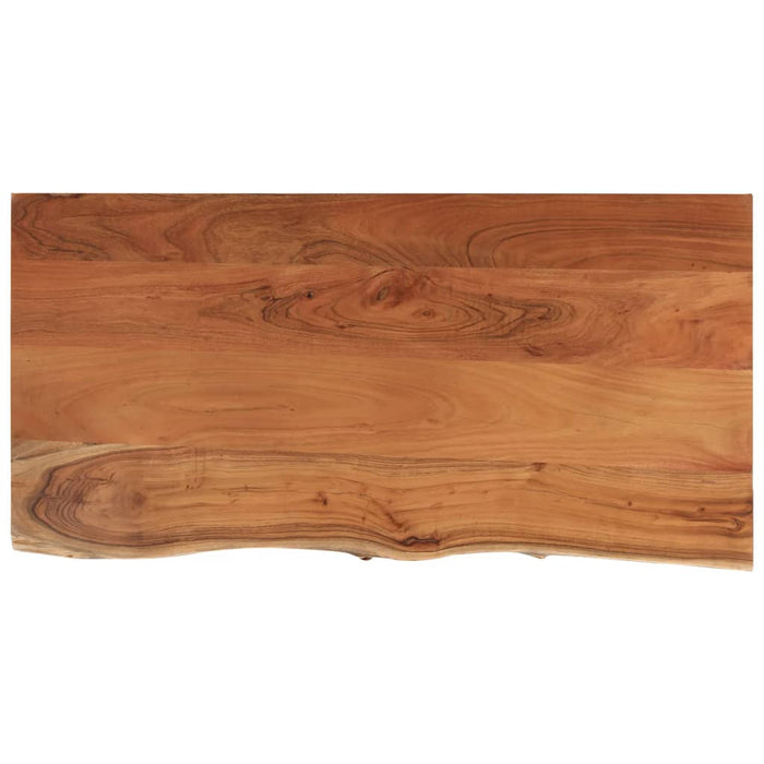Blat de baie, 120x60x2,5 cm, dreptunghiular, lemn masiv acacia - WALTI WALTI