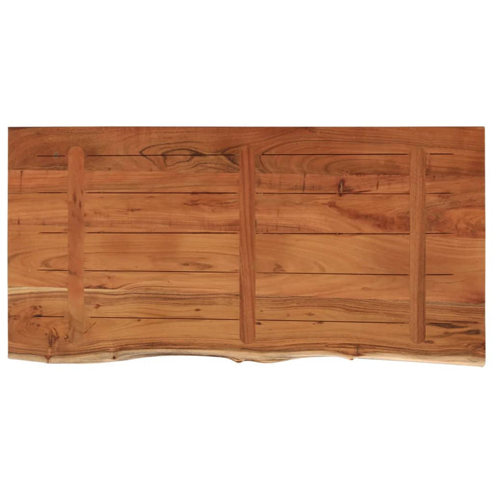 Blat de baie, 120x60x2,5 cm, dreptunghiular, lemn masiv acacia - WALTI WALTI