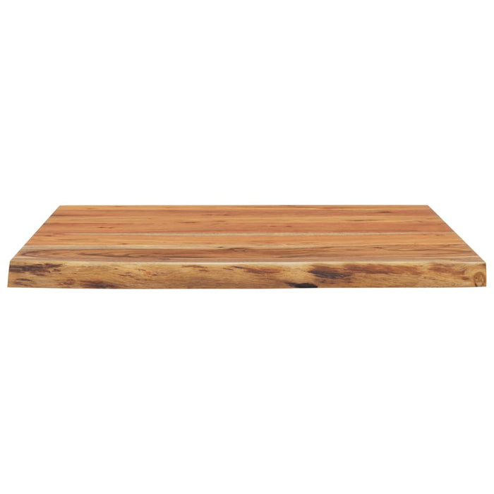 Blat birou 80x80x2,5 cm, pătrat, lemn masiv acacia margine vie - WALTI WALTI