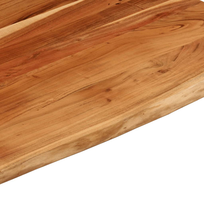 Blat birou 100x80x2,5 cm dreptunghiular lemn acacia margine vie WALTI